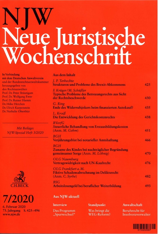 Neue Juristische Wochenschrift (NJW)